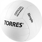 Мяч в/б TORRES Simple №5 белый-черный V32105
