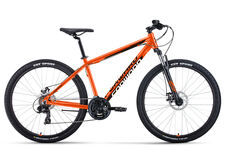 Велосипед 27,5" FORWARD APACHE 2.0 D CLASSIC (27,5" 21 ск.рост. 21") 2022, оранжевый/черный, RBK22FW