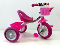 Велосипед трехколесный TM VIZGARIK XEL-568 розовый KT-033  ( 5 шт в кор.)