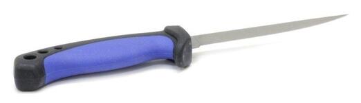 Нож разделочный "СЛЕДОПЫТ", прорезиненная ручка, дл. клинка 127 мм, в чехле/60/