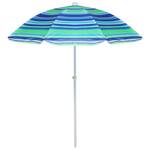Зонт складной d=2,4м с углом наклона цветной для пляжа