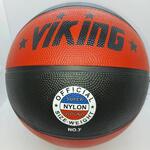 Мяч б/б Викинг резиновый черный/красный MG-4200 №7