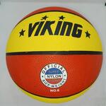 Мяч б/б Викинг резиновый желтый/красный MG-4200 №6