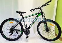 Велосипед 26" ТМ MAKS LEGEND DISC, рама 20" черно/зеленый