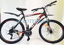 Велосипед 26" ТМ MAKS LEGEND DISC, рама 20" черно/оранжевый