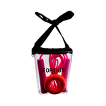 Набор скакалка с эспандером 10 кг "Fortius"Neon (оранжевый, розовый) в сумке