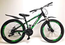 Велосипед 24" ТМ MAKS CROSS MD рама 13" черно/зеленый (123733)