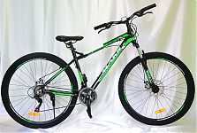 Велосипед 27,5" ТМ MAKS SURF DISC AL  рама 20" черно/зеленый
