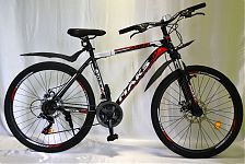Велосипед 26" ТМ MAKS ARES DISC  рама 19" черно/красный