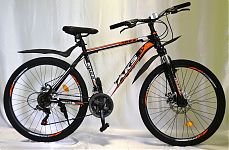 Велосипед 26" ТМ MAKS ARES DISC  рама 19" черно/оранжевый