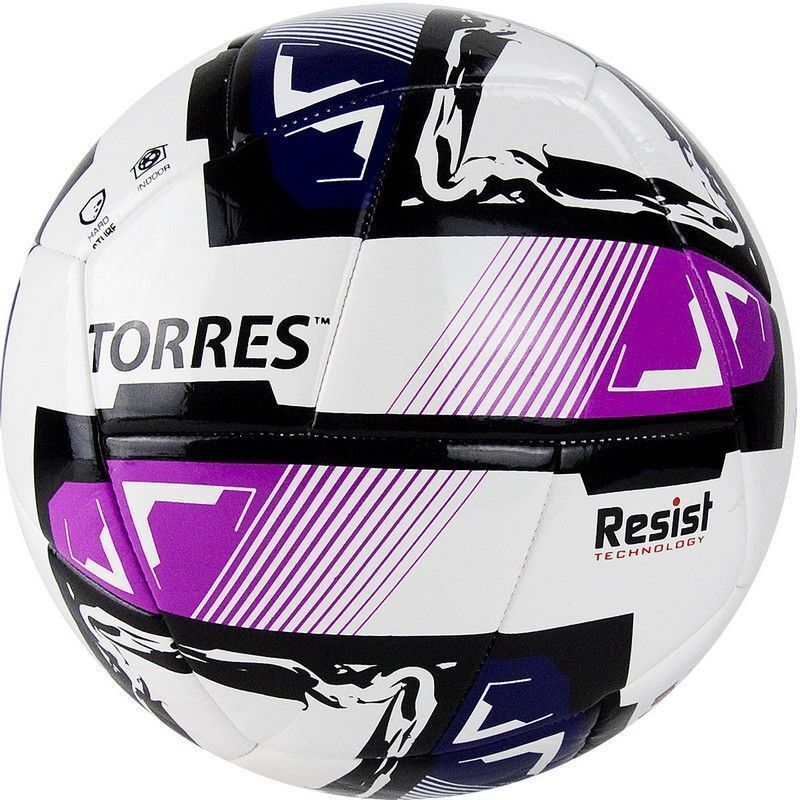 Мяч ф/б TORRES Futsal Resist №4, белый/мультиколор F321024