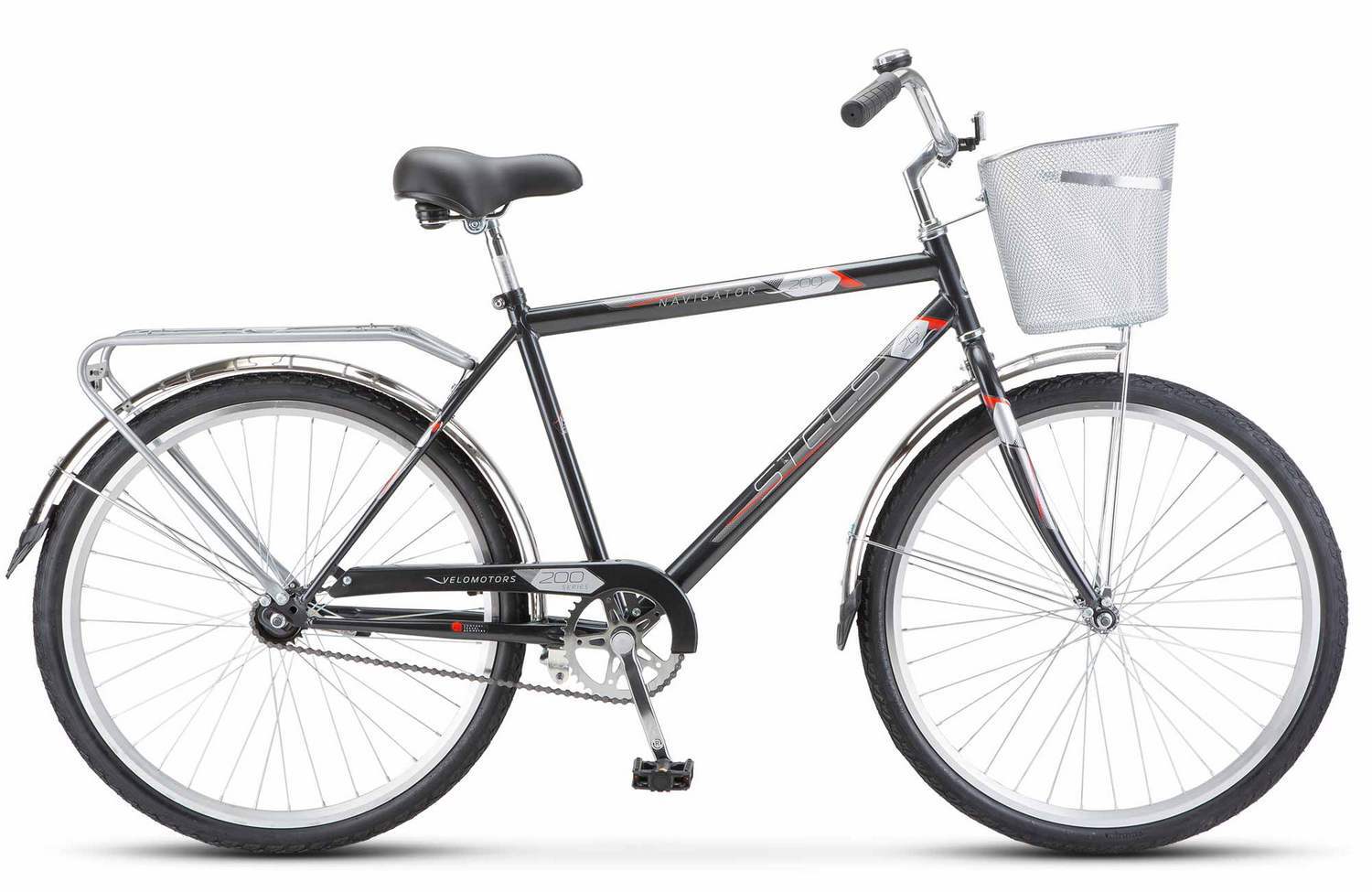 Велосипед 26 "Stels Navigator 200 C 19" Темно-серый арт.Z010