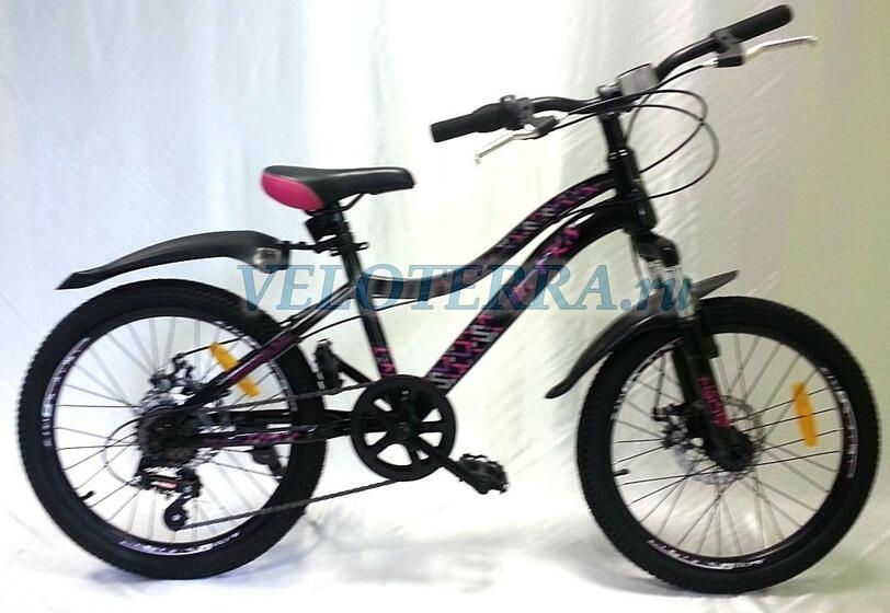 Велосипед 20" TM MAKS BASKA V рама 12 черно/розовый