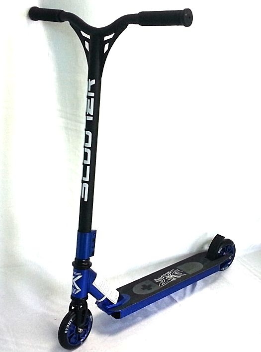 Самокат трюковый ТМ SCOOTER, модель STUNT, цв. синий (1202)