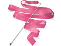 Лента гимнастическая с палочкой Cliff 6м розовая