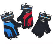Перчатки вело с гел. вставками (синий/черный/красный) р.S 5117018-S