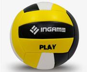 Мяч в/б INGAME Play №5 черный/белый/желтый