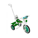 Велосипед "Малыш" мод. 09 зеленый (мет.кол., с огр,кузов,спин,упр.ручка и доп.подн) 