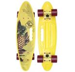 Скейтборд пластиковый Fishboard 23 print (mini) yellow 1/4 TLS-409 mini