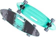 Скейтборд пластиковый Fishboard 31 green 1/4 TLS-409