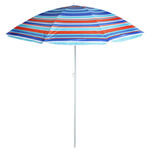 Зонт складной d=2,0м с углом наклона цветной для пляжа