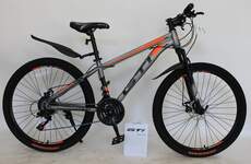 Велосипед 26" GTI MS261D, серебристый/оранжевый 14" MS261D-SR/OG-14