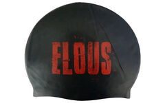 Шапочка для плавания Elous BIG Stamp EL0011, силиконовая,чёрный