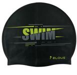 Шапочка для плавания Elous BIG Swim EL0011, силиконовая,чёрный