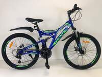 Велосипед 24" ТМ Civilane RUNNER DISC двух подв. рама16" BLUE