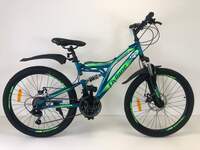 Велосипед 24" ТМ Civilane RUNNER DISC двух подв. рама16" SEA WAVE