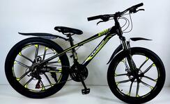 Велосипед 24" ТМ Civilane FINE рама 13" BLACK/YELLOW Литые диски